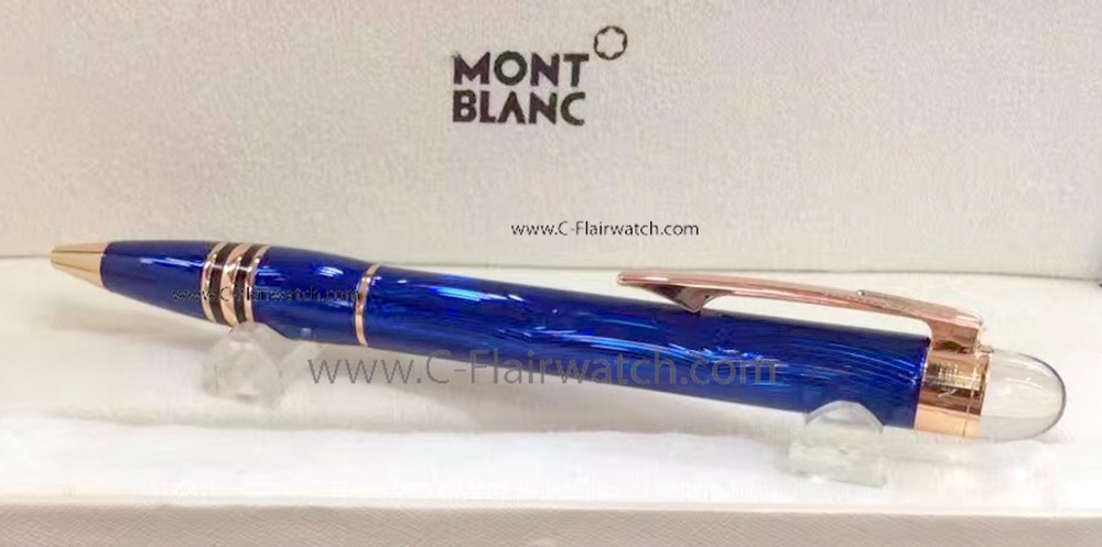 Best Copy Montblanc Starwalker Ballpoint Pen Rose Gold Trim